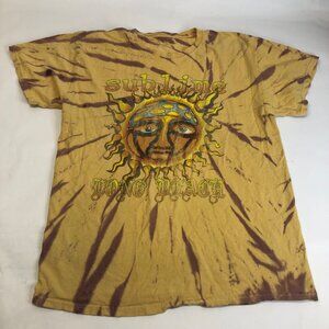Sublime Sun Logo Long Beach Tie Dye Shirt Men's‎ Size Medium